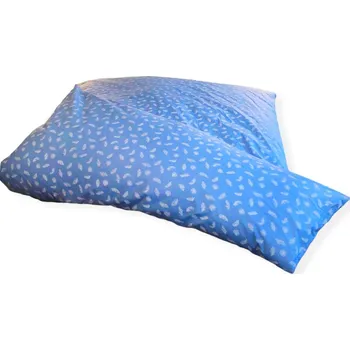 přikrývka Lina Peřina duchna 140x220 cm modrá s bílými peříčky Obsah prachového peří: 50% prachového peří, zbytek obsahuje kvalitní husí drané peří