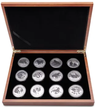 The Perth Mint Lunární série II sada stříbrných investičních mincí 12x 1 oz