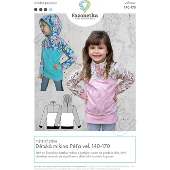 Nit Tištěný střih Dětská mikina Péťa | 140 - 170
