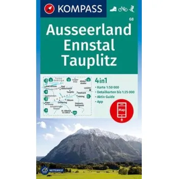 KOMPASS Wanderkarte 68 Ausseerland, Ennstal, Tauplitz 1:50.000 (DE)