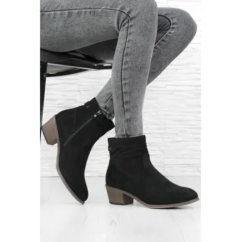 Dámská zimní obuv Camo Černé kotníkové boty 2404-1B Velikost: 36