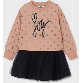 Dívčí mikina Mayoral Souprava 3V1sukně a mikina 4981 růžové Rozměr: 98