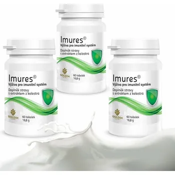 Přírodní produkt Imures imunitní výživa s kolostrem a imunoglobuliny Zvolte variantu: 3x60 kapslí