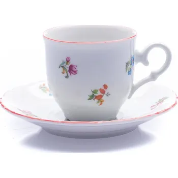 Thun Rulak Zettlitz Šálek a podšálek na espresso, 120 ml, házenka s červ. pr