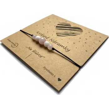 Náramek Krásné náramky Náramek simple - Růženín/jadeit