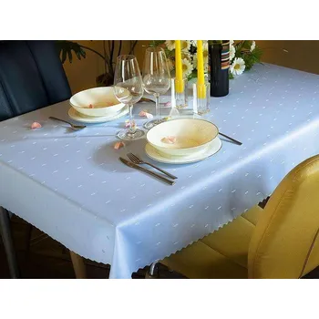 Teflonový ubrus Modrý 35/K - ovál 140x200 cm