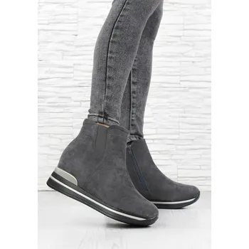 Dámská zimní obuv Camo Kotníkové boty na klínku 2635-2G Velikost: 40