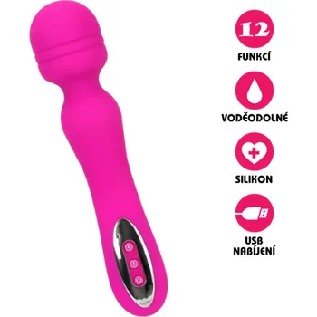 Vibrátor VšeNaSex.cz Masážní vibrátor Luxury Wand Viber růžový