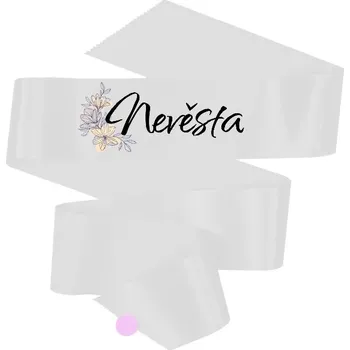 Party dekorace Šerpa s potiskem Šerpa nevěsta