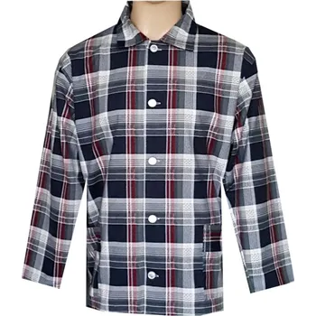 Pánské pyžamo Pánský Pyžamový Kabátek Flanelový FOLTÝN PPKF23 Velikost: XL, Materiál: Flanel