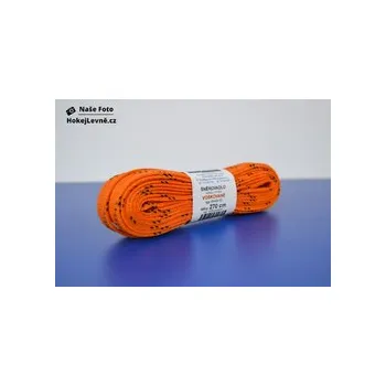 Voskované tkaničky Oranžové, Délka 270 cm