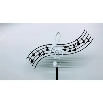 Dortová svíčka Hudební zápich s houslovým klíčem (možnost jména, věku, přezdívky)