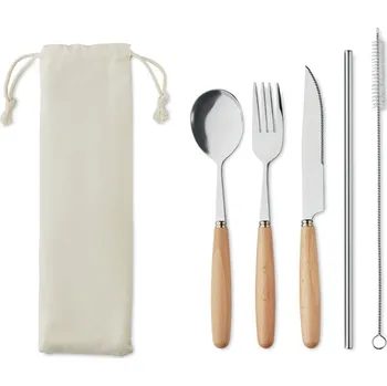 Svačinový box Sada příborů z nerezové oceli Custa set