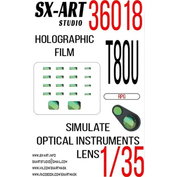 Plastikový model SX-ART 1/35 Holographic film T-80U (RPG)