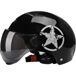 Retro přilba Star černá