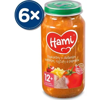 Hami Makaróny s dušeným vepřovým, rajčaty a paprikou 6× 250 g