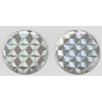 Carvin Samolepící odrazka kulatá - 25mm stříbrná 2ks