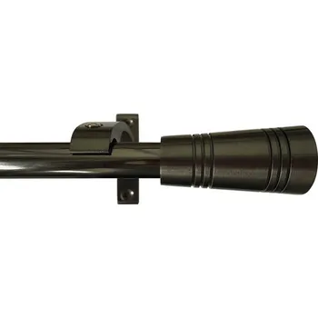 Garnýž Jednoduchá garnýž sada Toronto kovová Ø 20 mm 160 cm černý nikl