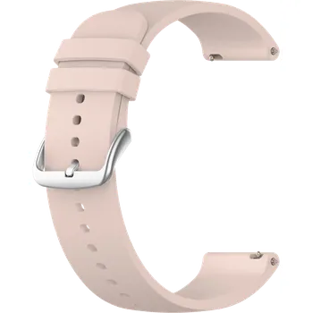 Řemínek na hodinky LAVVU Světle růžový silikonový řemínek na hodinky - 22 LS00P22