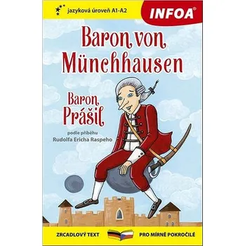 Německý jazyk Baron von Münchhausen/Baron Prášil: zrcadlový text pro mírně pokročilé Kniha