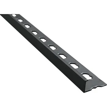 Stavební profil Lišta AL profil 2,5m/10 mm komaxit černá