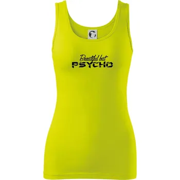 Beautiful but PSYCHO - Dámské tílko - S ( Limetková )