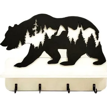 Věšák Falixen - Věšák na klíče "Černý medvěd"