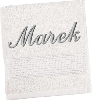 Bellatex Froté ručník s výšivkou jména na přání 50 x 100 cm bílý