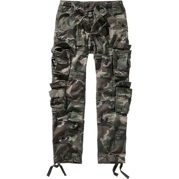 Pánské kalhoty kalhoty pánské BRANDIT - Pure slim fit - 1016-woodland - XXL