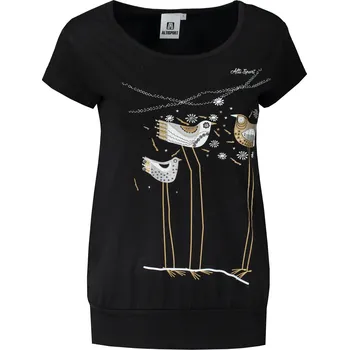 Dámské tričko Dámské triko ALTISPORT CARRYOVER ALW043120 ČERNOZLATÁ M