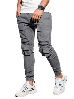 pánské kalhoty Ombre P995 šedé XL