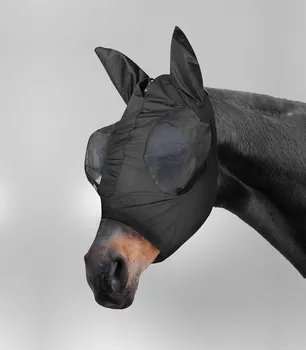 Koňská maska proti hmyzu Waldhausen Puck maska proti hmyzu černá Full