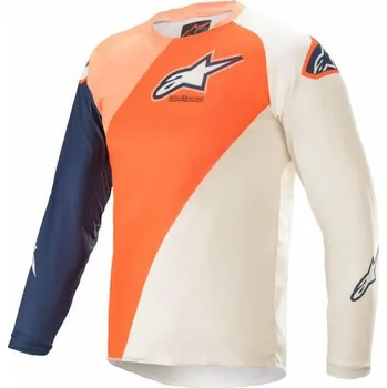 Moto dres Dres RACER BLAZE 2021, ALPINESTARS, dětský (oranžová/tmavě modrá/bílá) M