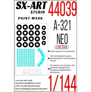 Plastikový model SX-ART 1/144 Paint mask A-321neo (ZVE)