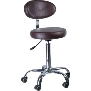 Kosmetická stolička s opěrátkem BD-9934 - hnědá