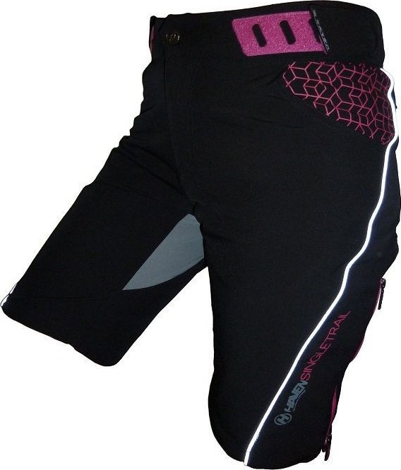 Dámské kraťasy HAVEN Singletrail WMS black/pink - M