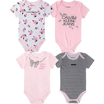 Kojenecká souprava Calvin Klein bodýčka pro holčičku Emma růžová 0 - 3 m