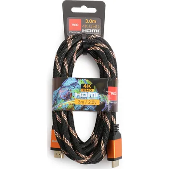 Video kabel Opticum RED 4K UHD HDMI-HDMI kabel - 3 m (v2.0)