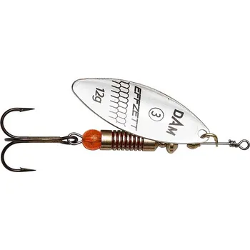 Umělá nástraha Dam Effzett rotační třpytka Predator Spinner - Silver Velikost: 4, váha 17g
