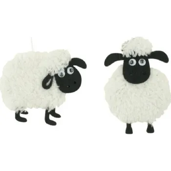 Ovečka plyšová na zavěšení 5 cm