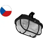 OVAL PLAST přisazené nástěnné svítidlo 60W černá, transp.