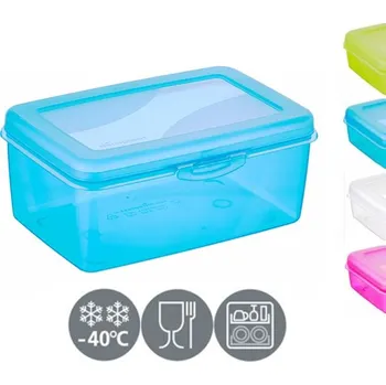 Dóza na potraviny box 1,8l svačina MIX barev 19x12,8x8,0cm, klick, plast