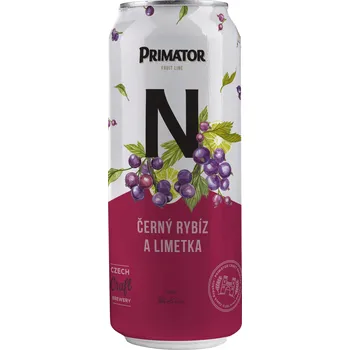 Pivo Primátor N černý rybíz a limetka 0,5 l