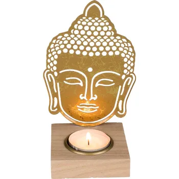 Svíčka GiftyCity Svícen s hlavou Buddhy GiftyCity