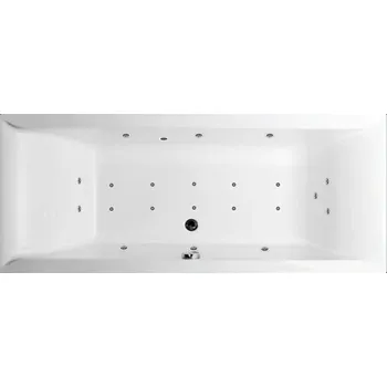 Vana Excel Tesárek EXCEL masážní vana VERONELA 180 x 80 x 42 cm, KOMBI ELEKTRO + Čistící přípravek zdarma