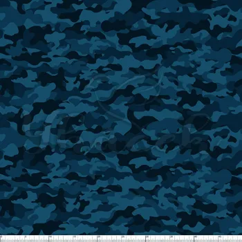 Zakázkový tisk, softshell, kočárkovina... Modrý maskáč Látky k tisku: Microfirba