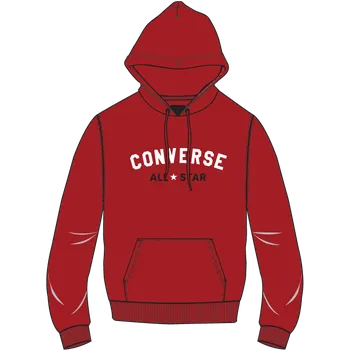 Pánská mikina converse GO-TO ALL STAR BRUSHED BACK FLEECE HOODIE Unisex mikina US M 10024502-A02