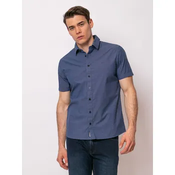 Heavy Tools pánská košile Roller krátký rukáv modrá Velikost: L