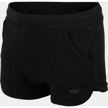 4F HJL22-JSKDD002 DEEP BLACK Dětské kraťasy EU 134