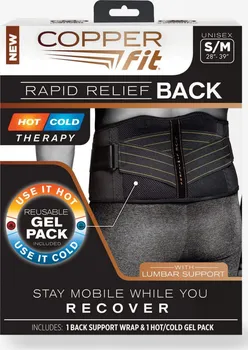 Copper Fit Rapid Relief Back Hot and Cold černý S/M